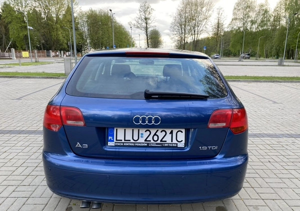 Audi A3 cena 21300 przebieg: 226000, rok produkcji 2006 z Łuków małe 191